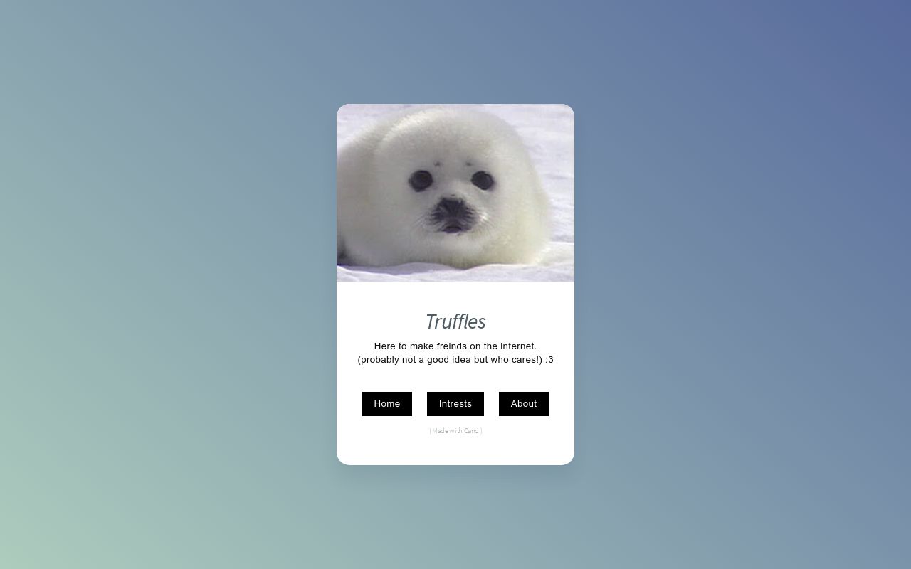 Carrd profile picture for @truffle
